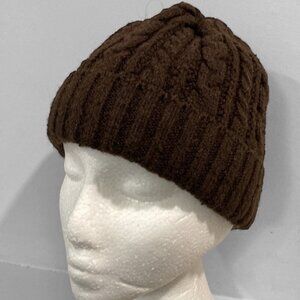 BROWN knit cap hat beanie​​​​ sz